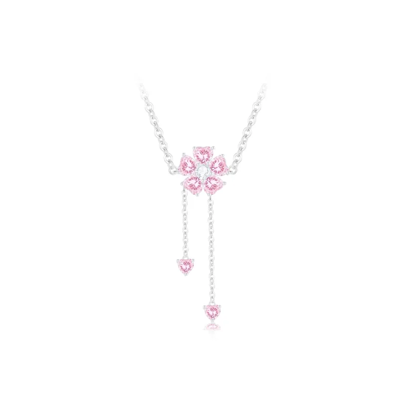 PRETTY DIARY Zircon Necklaces Women's-0