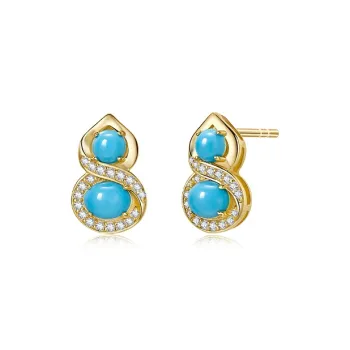 IL&CO. Turquoise Stud Earrings Women's