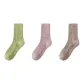 ② Fall Winter Warm Dot Flower Wool Socks Combination (Green+Oats+Coffee)