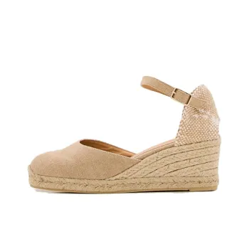 Castañer Carol Wedge Heel High Heels 6cm Women's Beige