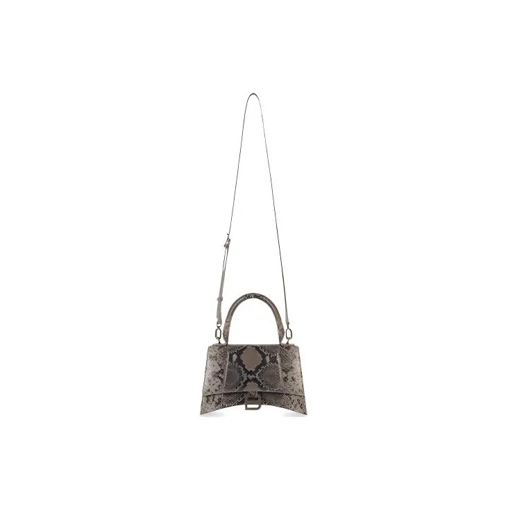 Balenciaga Hourglass Leather Hourglass Bag Shoulder Bag Crossbody Bag Handbag Women's Gray-1