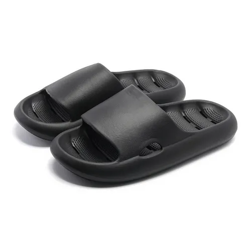 MINISO Bathroom Leak Proof Quick Dry Slippers, Home Toilet Bathing Durable Cut Out EVA Indoor Couple Sandals, Unisex