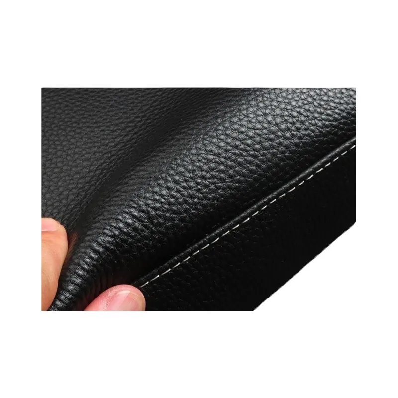 DOSRFINI Top Grain Cow Leather Clip-on Clutch Men's Black-4