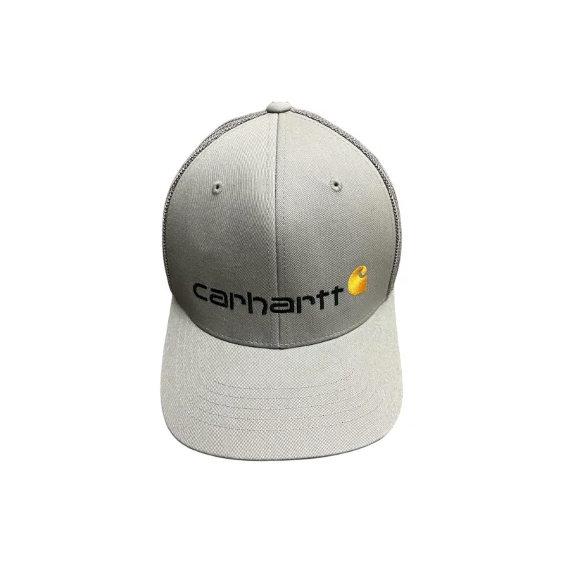 Carhartt Canvas, Cotton Twill, Polyester, Elastane Mesh Baseball Caps Unisex Gray-0
