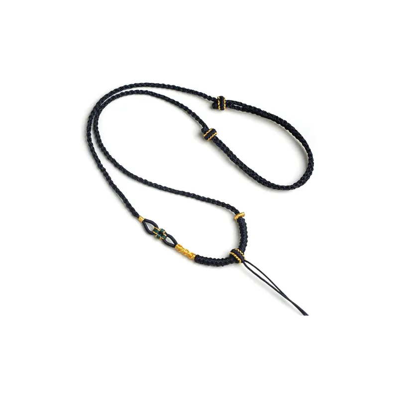 Moon Jewelry Braided String Necklaces Unisex-4