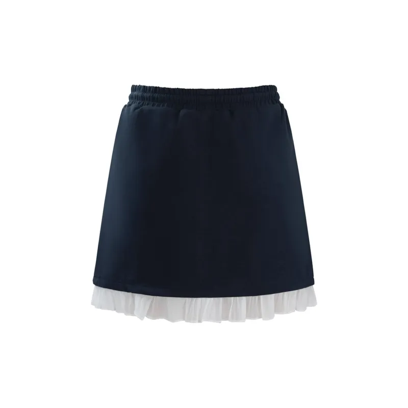 UNIFREE Casual Short Skirts Women's Navy Blue-1