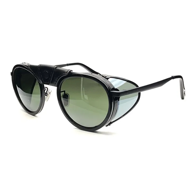 Vuarnet Acetate Β Titanium Alloy Irregular Shape Sunglasses Unisex Black-0
