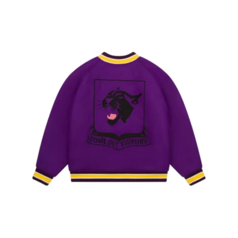 Denim Tears Come Out Fighting Varsity Jacket-1