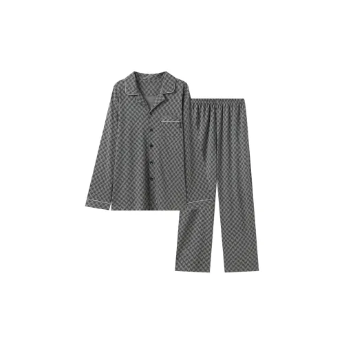 Shivs Pajama Set Men's Dark Gray