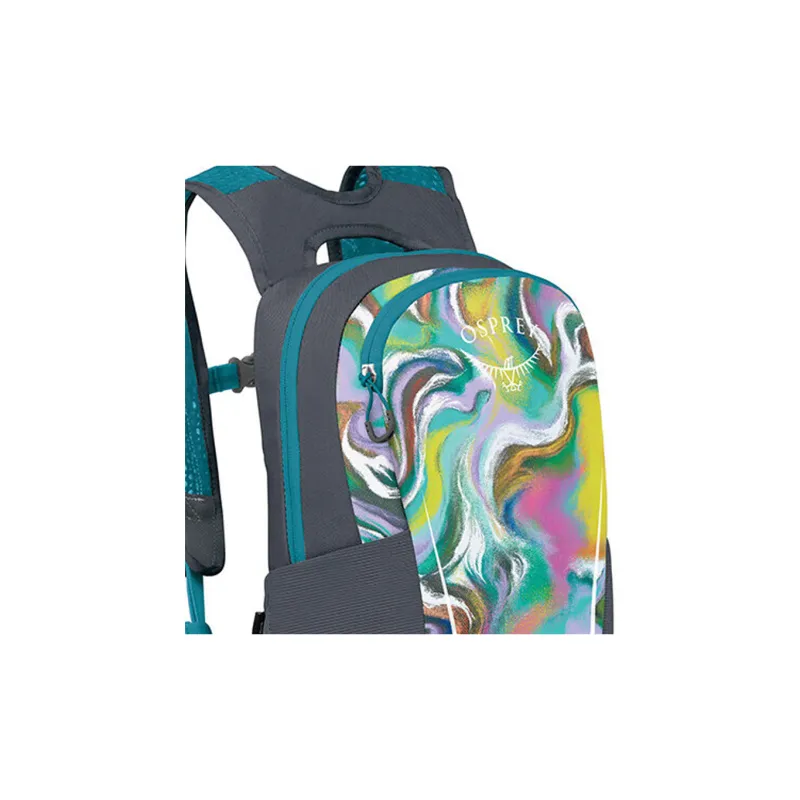 OSPREY Recycled Polyester Outdoor Mountaineering Bag Backpack Regular Kids' Blue & Impression Color-4