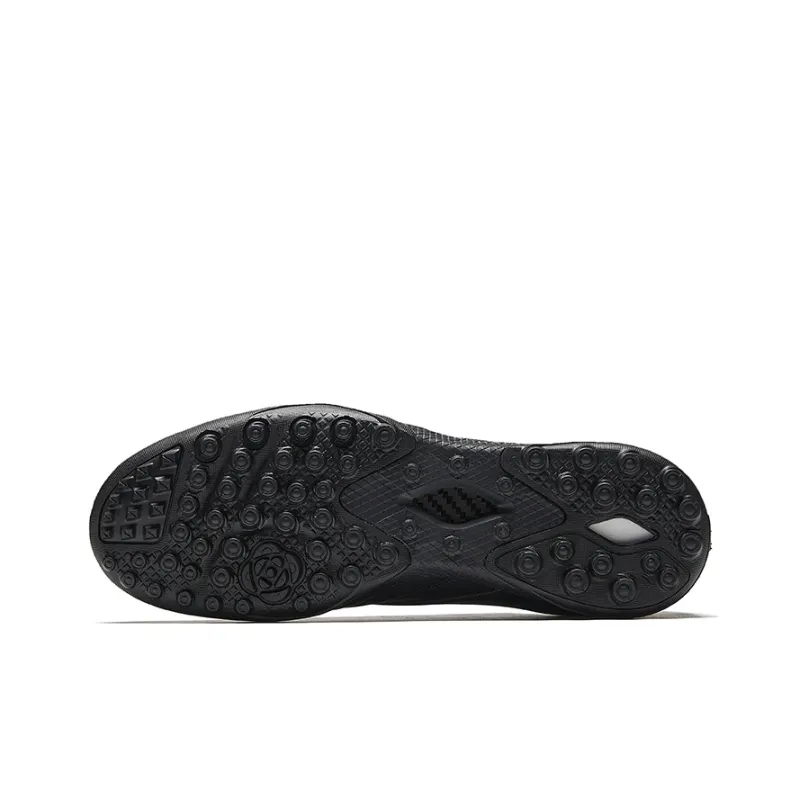 Anta TF Rubber Broken Studs Abrasion-Resistant Slip-Resistant Soccer Shoes Men's Black Gray-4