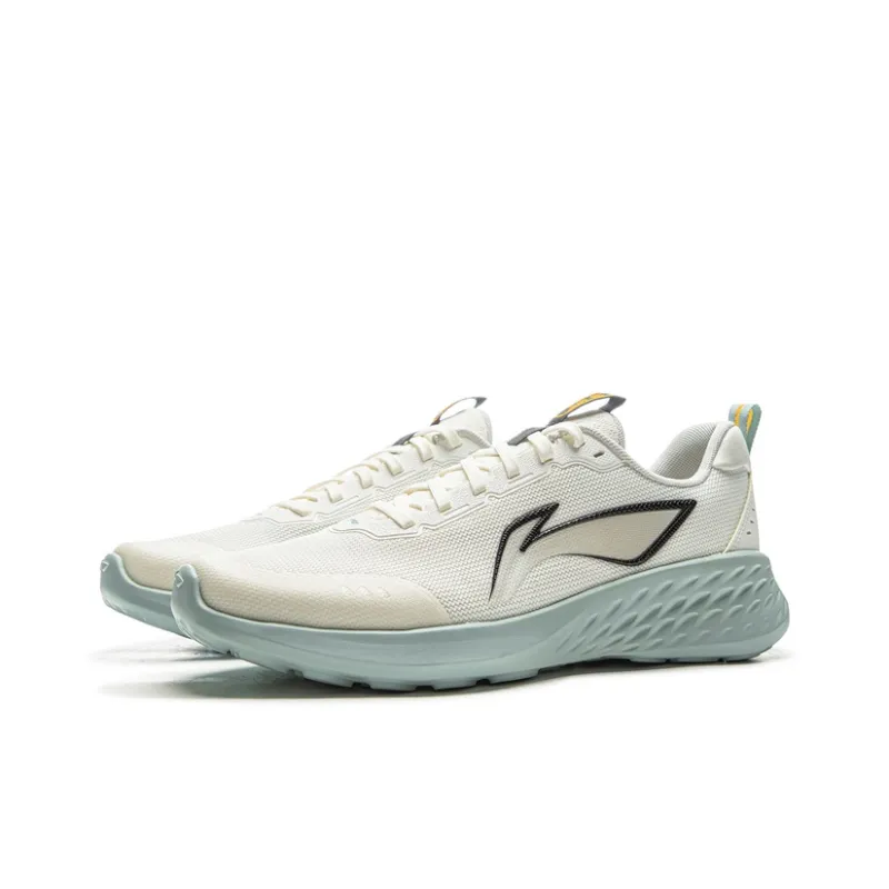 LiNing Light Cloud Cushioned Anti-Slip And Wear-Resistant Lightweight Low-Top Running Shoes Men's Ivory-2