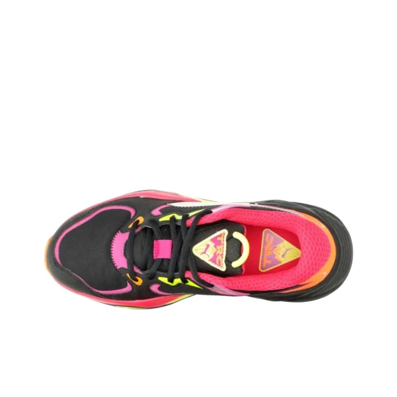PUMA TRC Mira Slip Resistant Low Top Casual Shoes Women's Black Pink-2