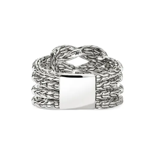 John Hardy 14K Yellow Gold And Sterling Silver Diamond Pavé Ring