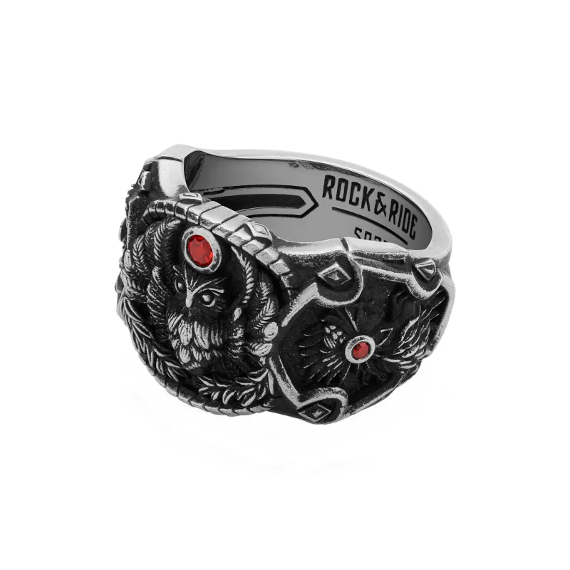 ROCK&RIDE 925 Sterling Silver Rings Men's-11