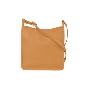 LONGCHAMP Le Foulonné Cow Leather Crossbody Bag Shoulder Bag Medium Size Women's Walnut