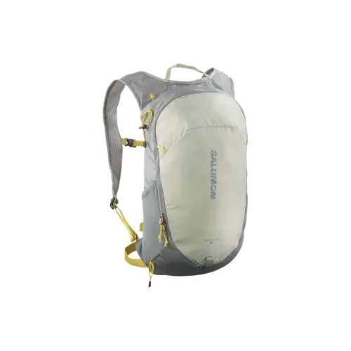 SALOMON Polyamide Outdoor Mountaineering Bag Backpack Unisex Gray & Green