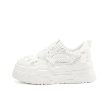 Rosa Bianca Low Top Skateboard Shoes Women's White