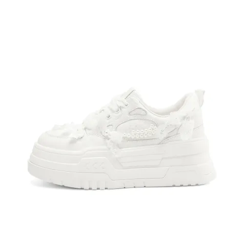 Rosa Bianca Low Top Skateboard Shoes Women's White