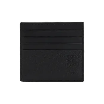 LOEWE Grained Calfskin Card Holder Men's Black