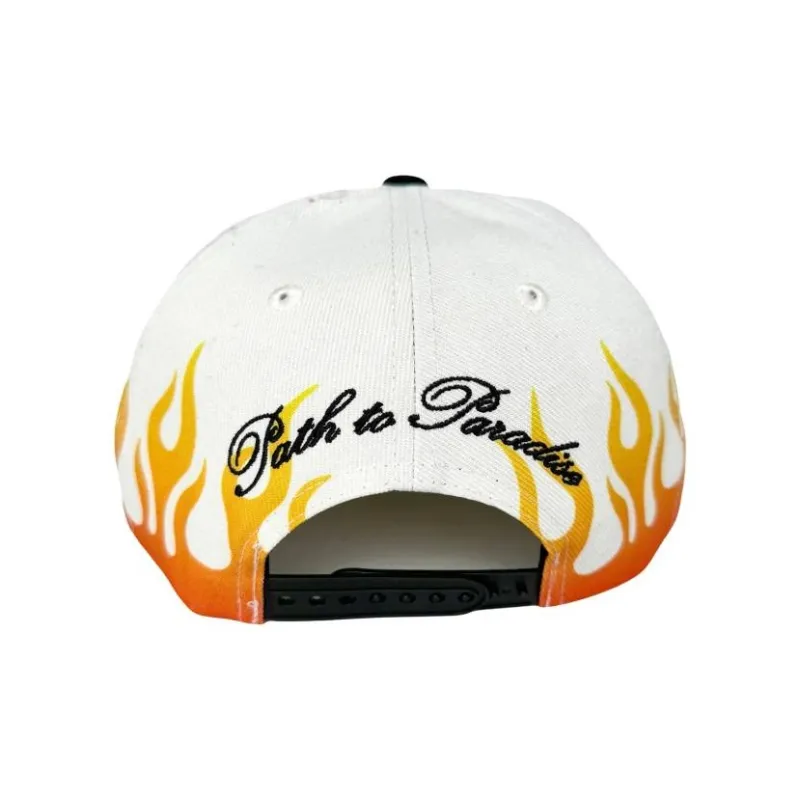 Hellstar Flame Vintage Snapback Hat-1