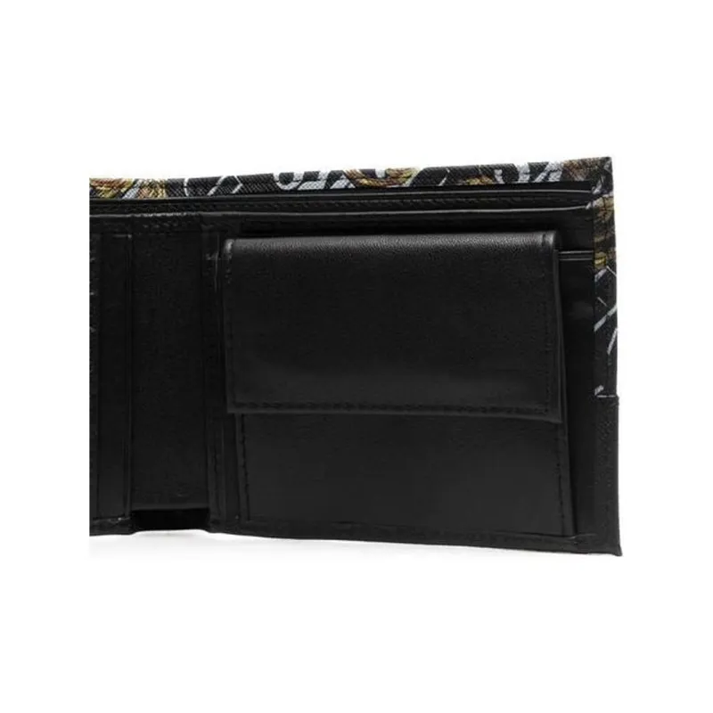 VERSACE JEANS COUTURE Calfskin Wallet Men's Black-4
