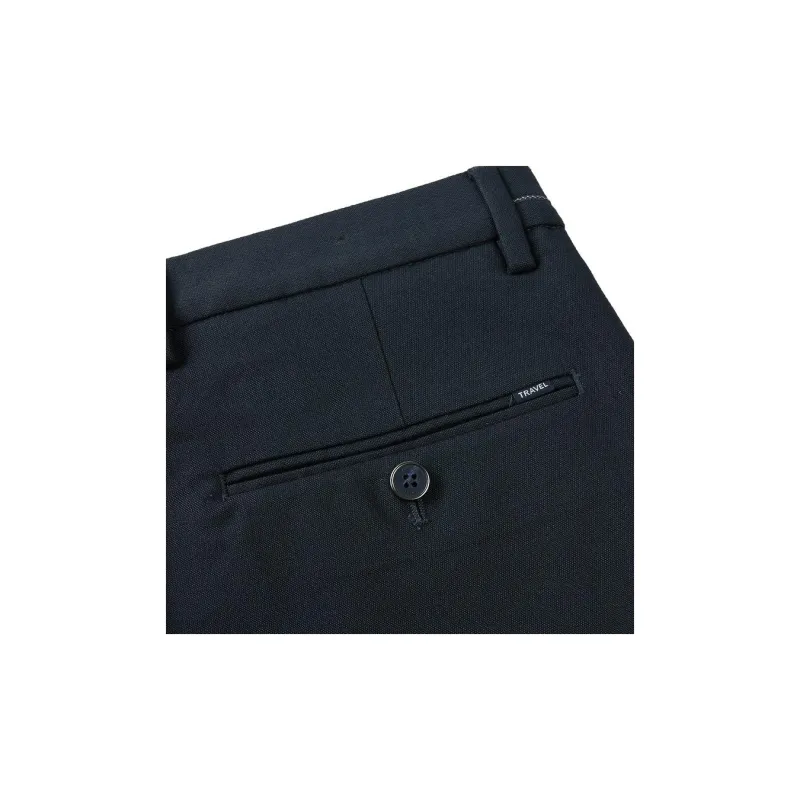 HLA Casual Pants Men Navy Blue Pattern T2-4