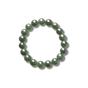 Gu He Hetian Jade Bracelets Green Jade Unisex