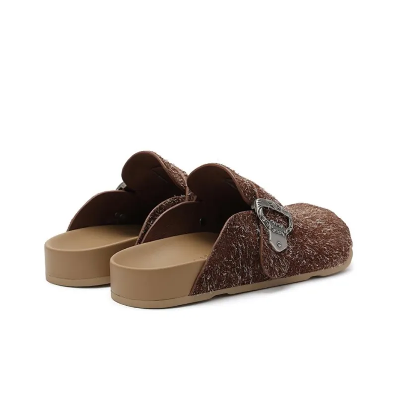 DAPHNE LAB Abrasion-Resistant Slip-Resistant Wrap-toe Slippers Women's-7