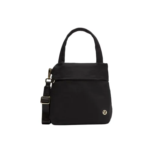 Lululemon Nylon One Shoulder Handbags Unisex Black