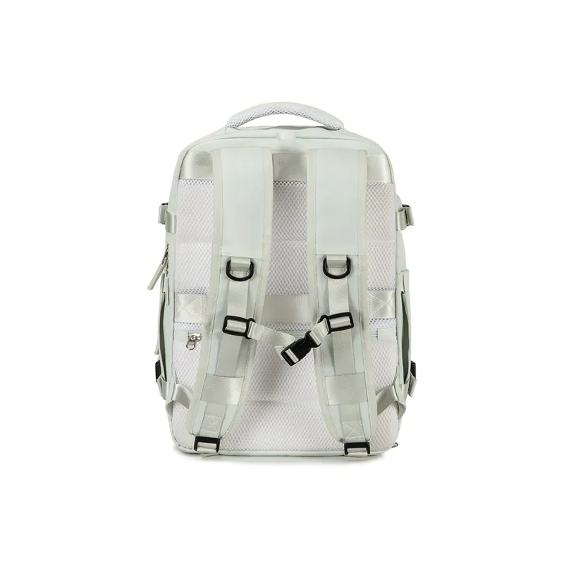 HLA Polyester Backpack Tubas Unisex White/Black/Mint Green-18