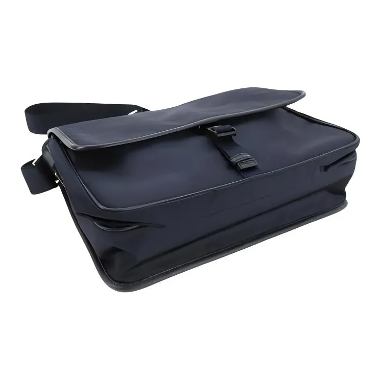 PRADA Nylon And Leather Crossbody Bag Shoulder Bag Men's Marine Blue-3