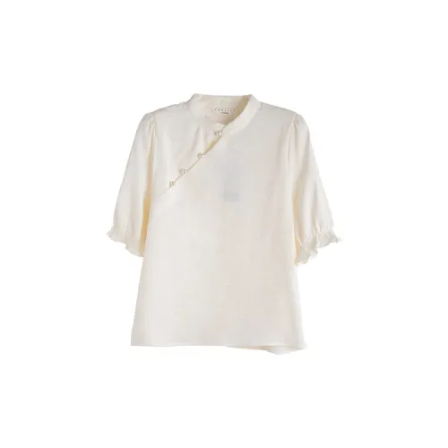 Tonlion Shirts Women's Yellow
