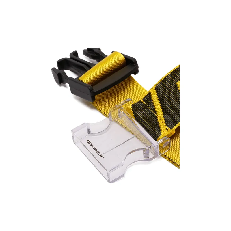 OFF WHITE Classic Industrial Two Pocket Belt Bag Black/Yellow-5