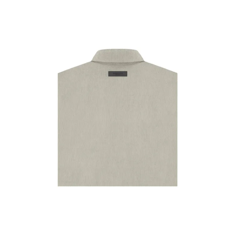 Fear Of God Essentials SS23 Corduroy Shirt Jacket Seal Jackets & Coats Men's Seal Gray-3