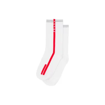 PRADA Mid-Calf Socks Women's 1 Pack White
