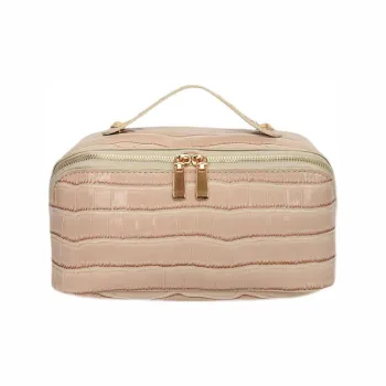 Boniu PU Makeup Bag Women's Ecru/Black/Red/Orange Red/Pink/Green