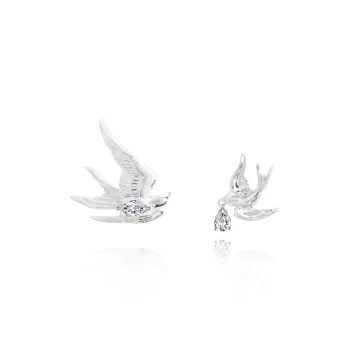 KEYS VIA Copper Alloy Clip On Earrings Women's