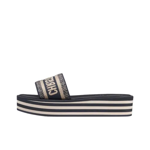 DIOR Dway Slide Slippers Women's Dark Blue