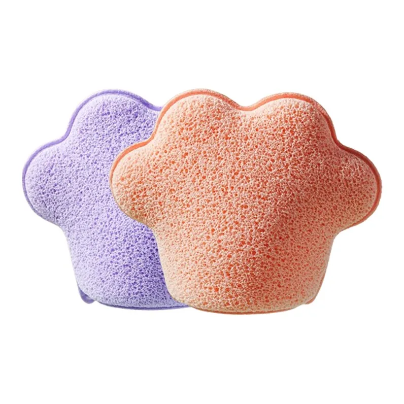JIANYINGSHU Mesh Cat Paw Shaped Cleansing Sponge For Face Deep Cleaning Foam Rich Makeup Removal Tool-14