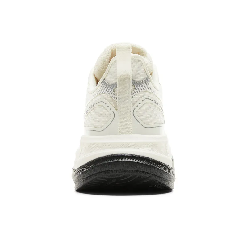 PEAK Cushioning Anti Slip And Wear Resistant Rebound Low Top Training Running Shoes Men's Ivory Black-4