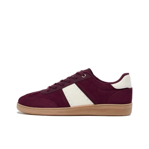 ZARA Low Top Skateboard Shoes Women's Bright Red