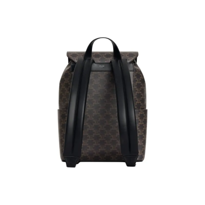 CELINE Cow Leather Backpack Men's Black-2