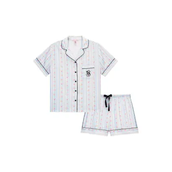 Victoria's Secret Pajama Set Women's Light Water Floral