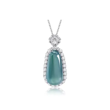The Call Of The Heart Ice Glutinous Jadeite Necklaces Women's