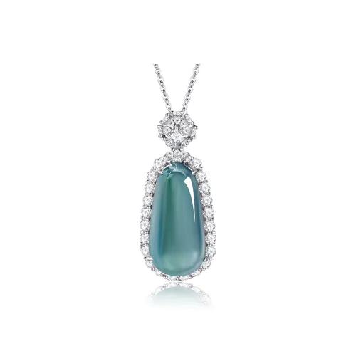 The Call Of The Heart Ice Glutinous Jadeite Necklaces Women's