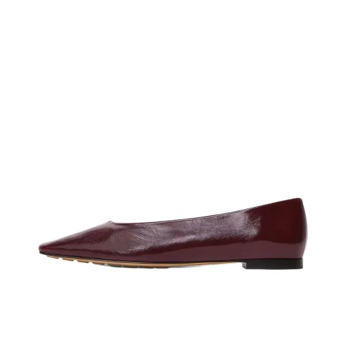 Bottega Veneta Sofia Casual Single Shoes Women's Burgundy