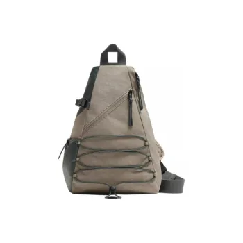 ZARA Polyamide Backpack Large Size Men's Gray