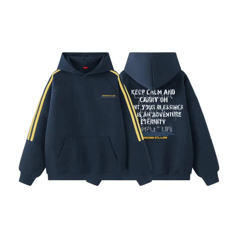 MIIOW Trend Party Series Sweatshirt Unisex Navy Blue-22