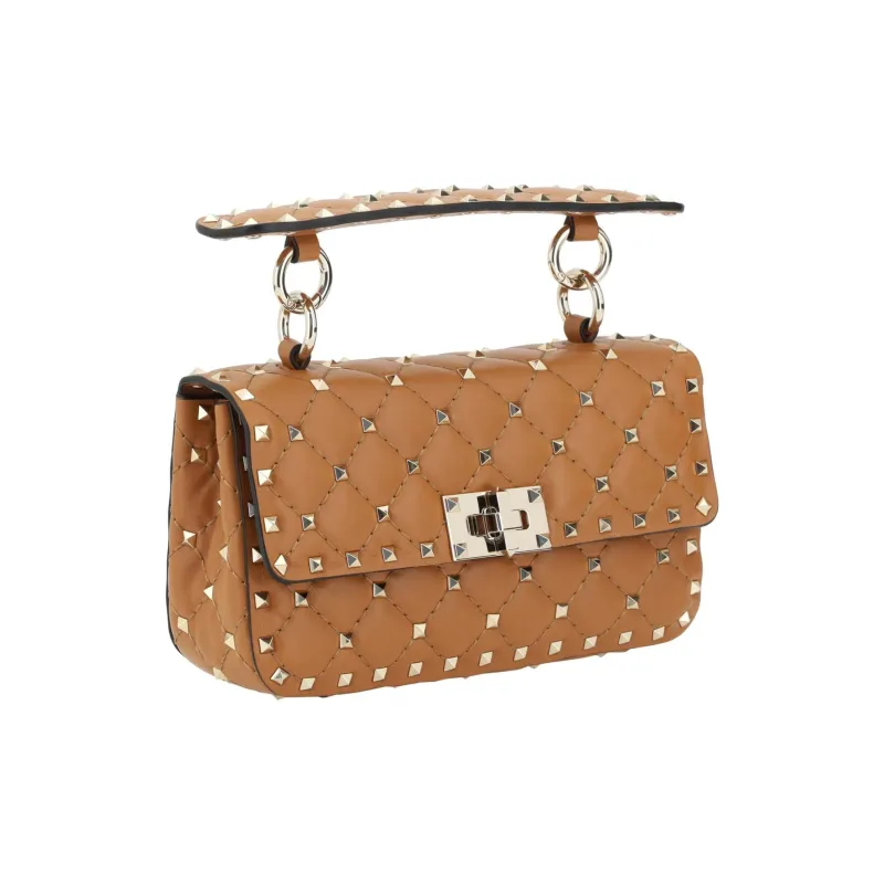 Valentino GARAVANI Calfskin Shoulder Bag Crossbody Bag Handbag Small Size Women's Brown-1